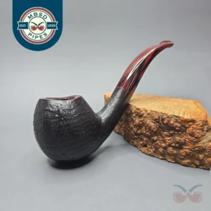 Herriot Pipes Partially Sandblasted Danish Egg Handmade Briar Pipe, New