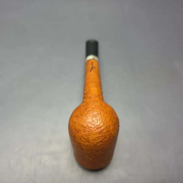 Brentegani Partially Sandblasted Lovat w/ Horn Handmade Briar Pipe, New - Image 9