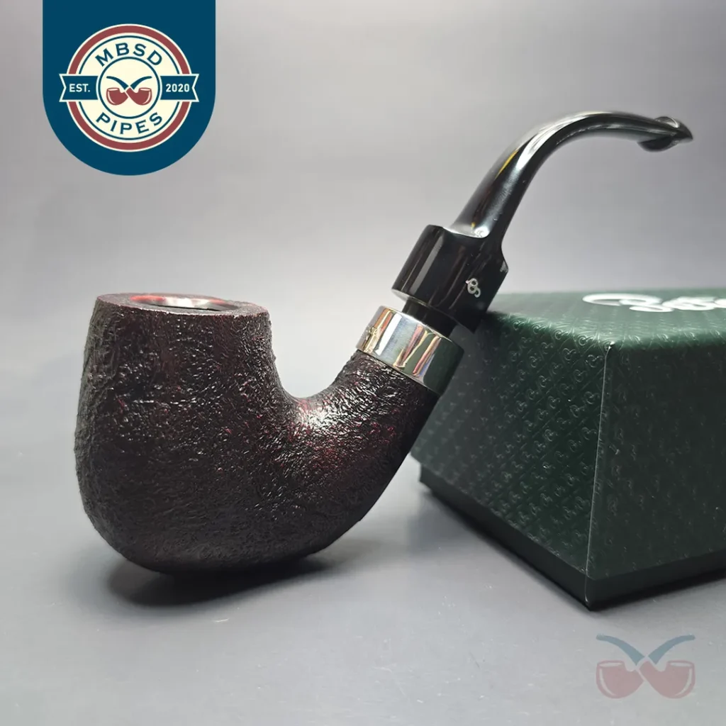 Peterson House Pipe Sandblasted Oom Paul with Silver (New)