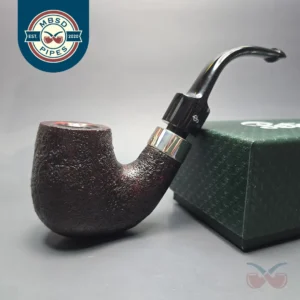 Peterson House Pipe Sandblasted Oom Paul with Silver (New)