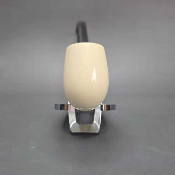 MBSD Meerschaum Deluxe Smooth Churchwarden Block Meerschaum Pipe, Briar-Mortise, New - Image 4
