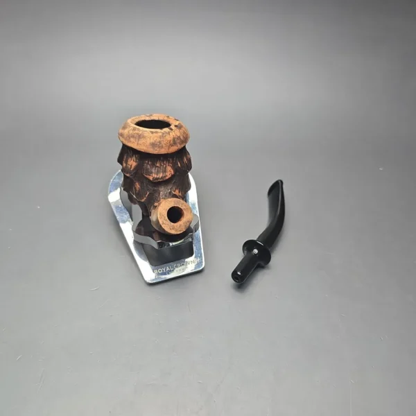 Nording Spruce Matte Partially Rusticated Freehand Estate Briar Pipe, Unsmoked - Image 14