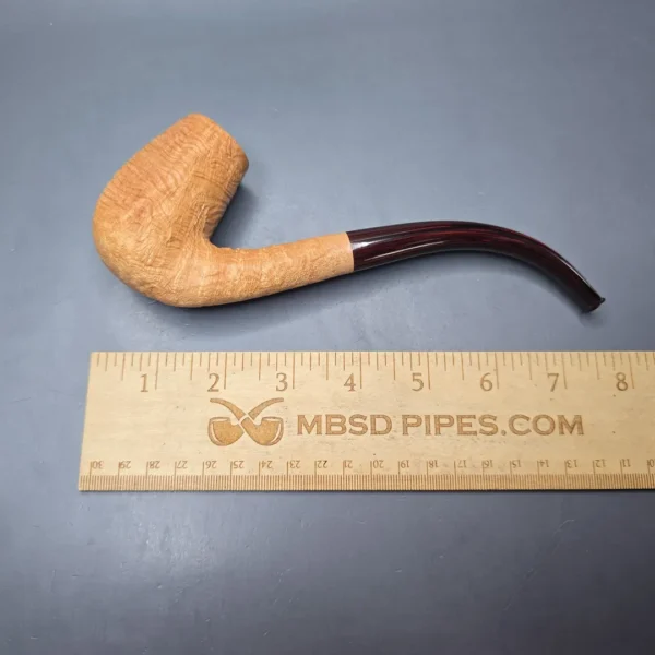 Pipe Tristan Magnum Natural Sandblasted LC Handmade Briar Pipe, New - Image 12