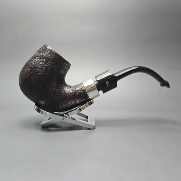 Peterson House Pipe Sandblasted Oom Paul with Silver (New) - Image 3