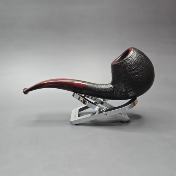 Herriot Pipes Partially Sandblasted Danish Egg Handmade Briar Pipe, New - Image 4