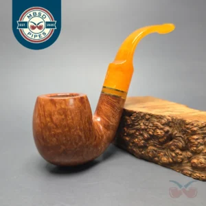 Savinelli Solaria 614 Smooth Oom Paul Estate Briar Pipe, Unsmoked, 6mm