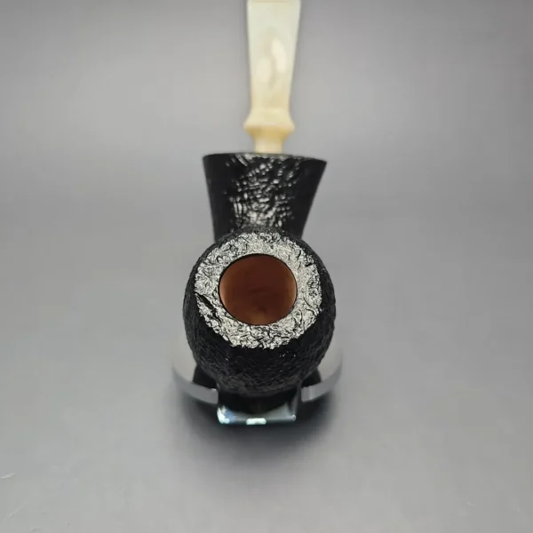 Buckeye Hand Made Sandblasted Blowfish Briar Pipe, New - Image 6