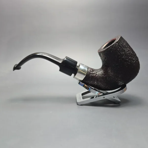 Peterson House Pipe Sandblasted Oom Paul with Silver (New) - Image 5
