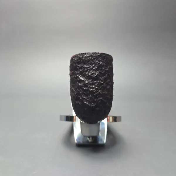 James Upshall Bark Group 6 Partially Rusticated Bent Dublin Estate Briar Pipe, Unsmoked - Image 3