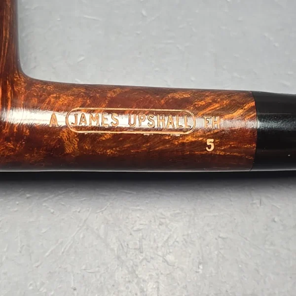 James Upshall A Grade Group 5 Smooth Billiard Estate Briar Pipe, Unsmoked - Image 11