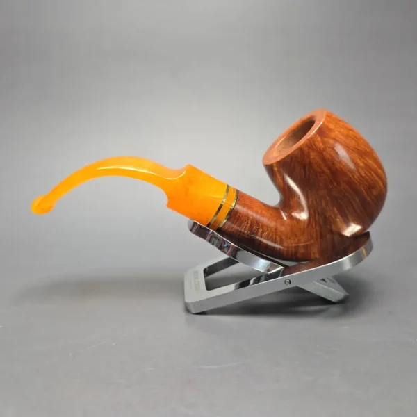 Savinelli Solaria 614 Smooth Oom Paul Estate Briar Pipe, Unsmoked, 6mm - Image 4