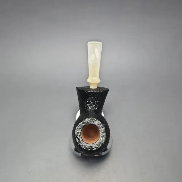 Buckeye Hand Made Sandblasted Blowfish Briar Pipe, New - Image 8