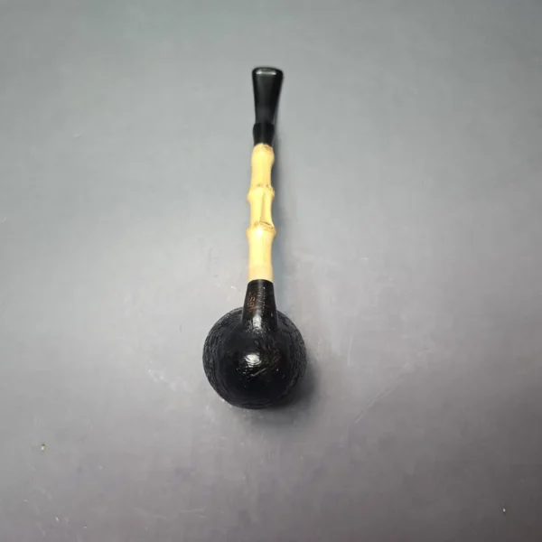 MBSD Briars Modern Masters 1 Sandblasted Peewit w/ Bamboo Handmade Briar Pipe, New - Image 10
