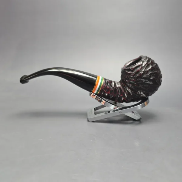 Peterson 2026 St Patrick's Day XL02 Rusticated Apple Briar Pipe, New - Image 4