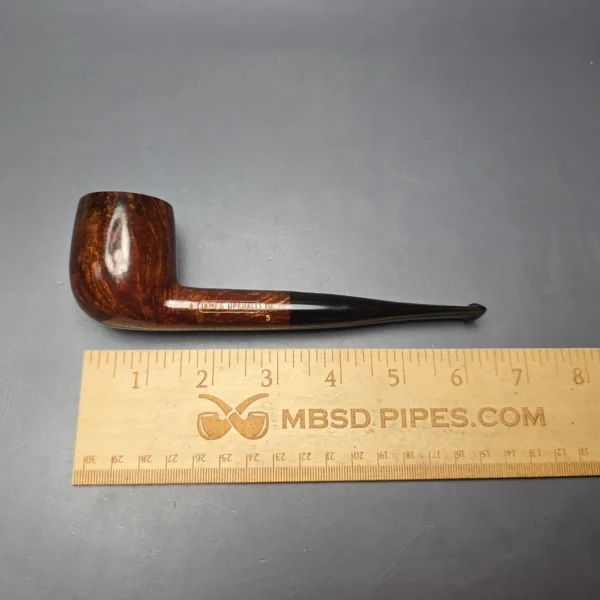 James Upshall A Grade Group 5 Smooth Billiard Estate Briar Pipe, Unsmoked - Image 13