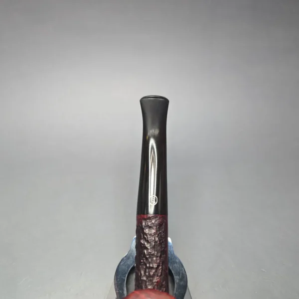 James Upshall Bark Group 6 Partially Rusticated Bent Dublin Estate Briar Pipe, Unsmoked - Image 9