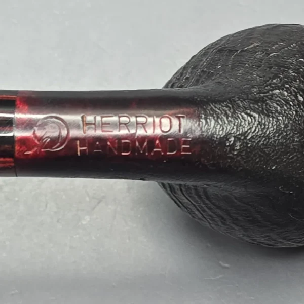 Herriot Pipes Partially Sandblasted Danish Egg Handmade Briar Pipe, New - Image 11