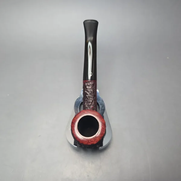 James Upshall Bark Group 6 Partially Rusticated Bent Dublin Estate Briar Pipe, Unsmoked - Image 7
