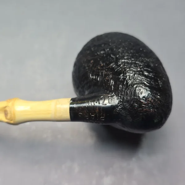 MBSD Briars Modern Masters 1 Sandblasted Peewit w/ Bamboo Handmade Briar Pipe, New - Image 12