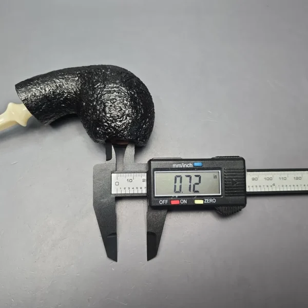 Buckeye Hand Made Sandblasted Blowfish Briar Pipe, New - Image 12
