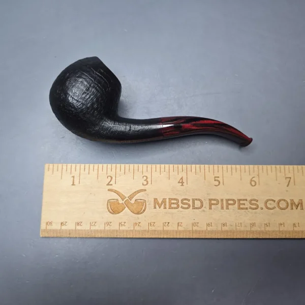 Herriot Pipes Partially Sandblasted Danish Egg Handmade Briar Pipe, New - Image 12