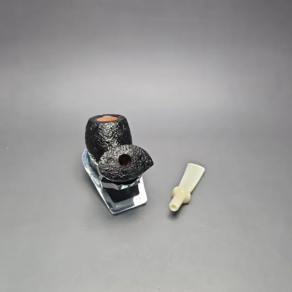 Buckeye Hand Made Sandblasted Blowfish Briar Pipe, New - Image 13