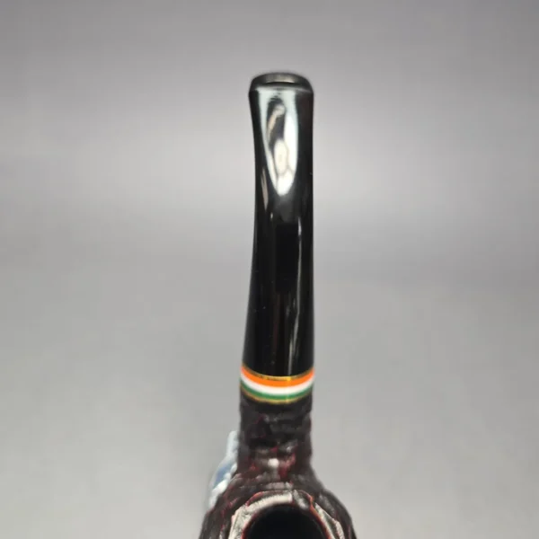 Peterson 2026 St Patrick's Day XL02 Rusticated Apple Briar Pipe, New - Image 8