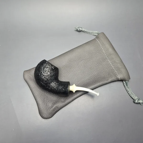 Buckeye Hand Made Sandblasted Blowfish Briar Pipe, New - Image 14