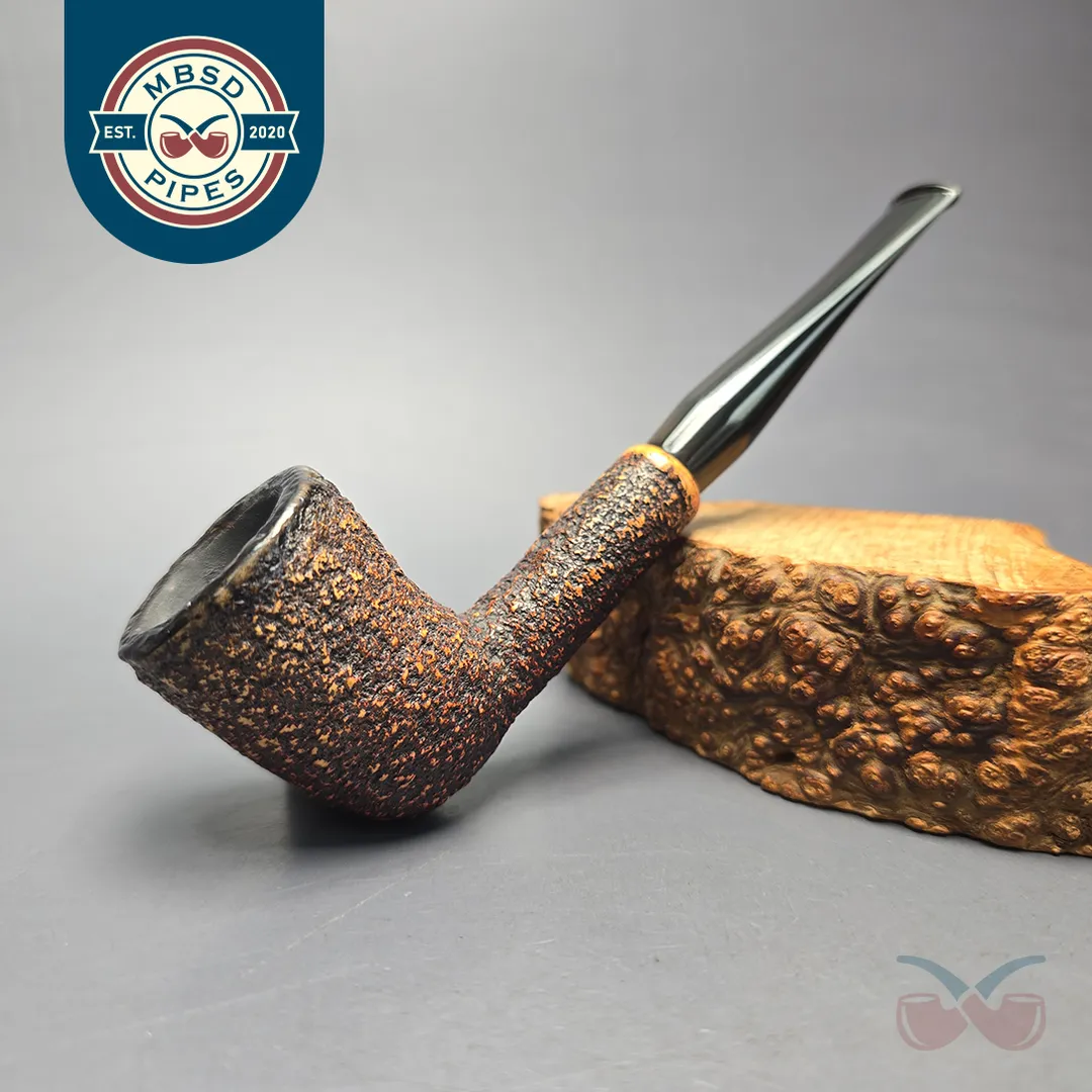 Peterson (c.1970s-80s) Rusticated Dublin African Block Meerschaum Pipe, Irish Estates