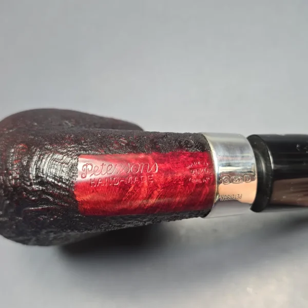 Peterson House Pipe Sandblasted Oom Paul with Silver (New) - Image 13