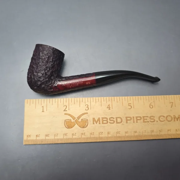 James Upshall Bark Group 6 Partially Rusticated Bent Dublin Estate Briar Pipe, Unsmoked - Image 11