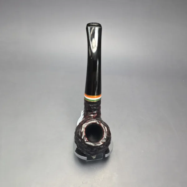 Peterson 2026 St Patrick's Day XL02 Rusticated Apple Briar Pipe, New - Image 9