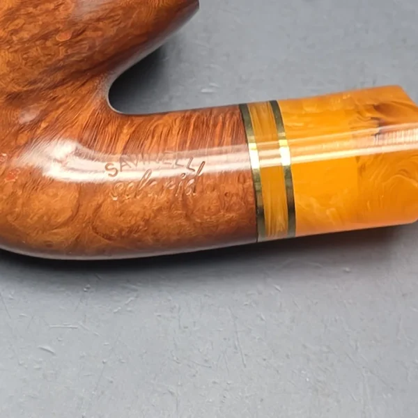 Savinelli Solaria 614 Smooth Oom Paul Estate Briar Pipe, Unsmoked, 6mm - Image 12