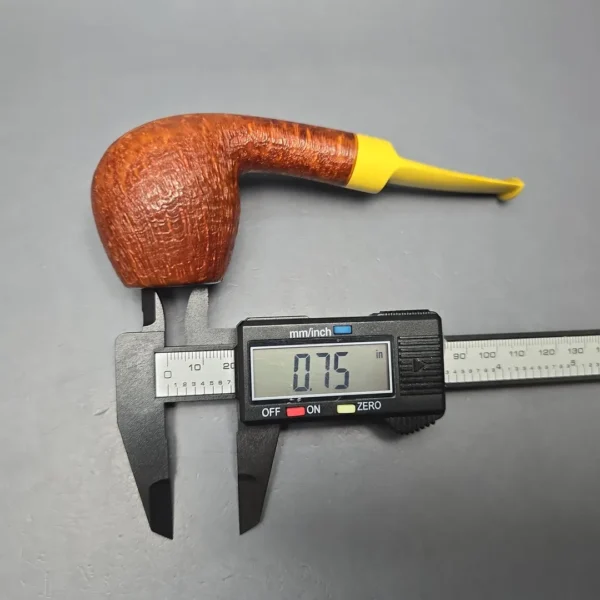 Reum Pipes Contrast Sandblasted Brandy Estate Briar Pipe, American Estates - Image 12