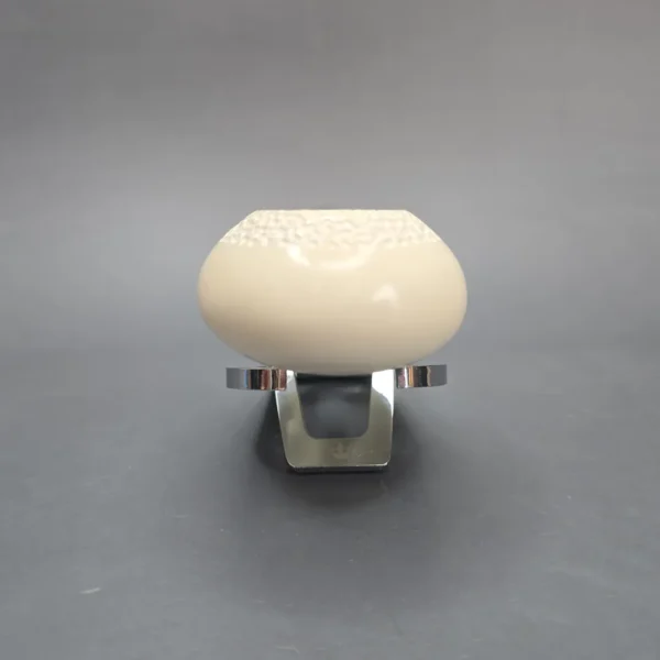 MBSD Meerschaum Deluxe Partially Rusticated Author Block Meerschaum Pipe, Briar-Mortise, New - Image 4