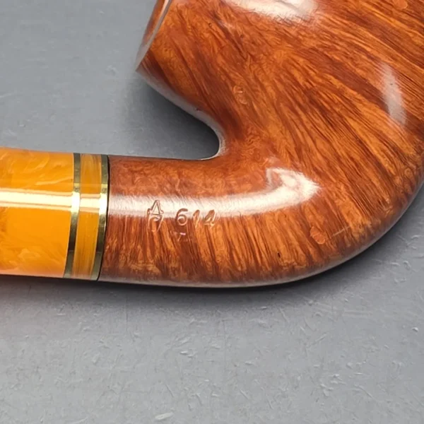 Savinelli Solaria 614 Smooth Oom Paul Estate Briar Pipe, Unsmoked, 6mm - Image 11