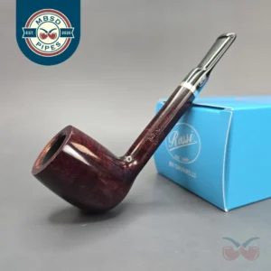 Rossi Rubino Antico 8701 Smooth Lovat w Nickel, Briar Pipe, New, 6mm