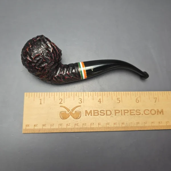 Peterson 2026 St Patrick's Day XL02 Rusticated Apple Briar Pipe, New - Image 12
