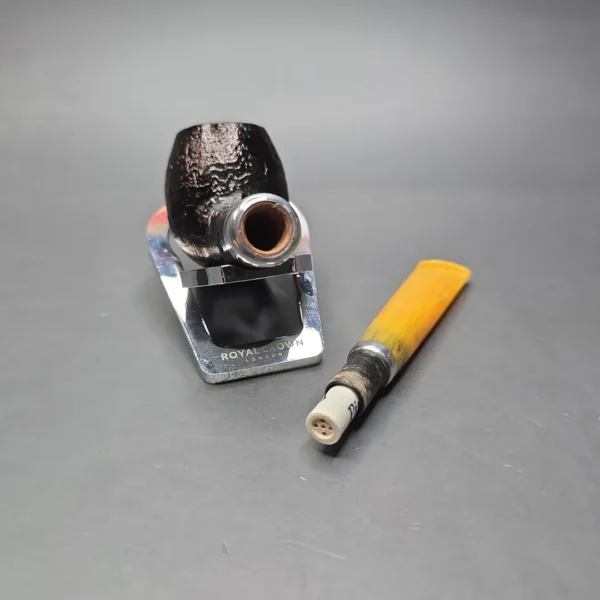 Molina Ambra 104 Sandblasted Apple Briar Pipe, New, 9mm - Image 13