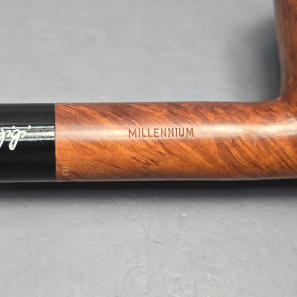 Gigi Millennium Smooth Pot Estate Briar Pipe, Unsmoked, 9mm - Image 11
