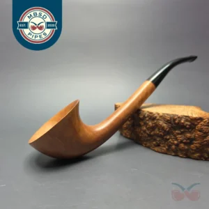 Ed Burak Connoisseur Smooth "Swoop" Horn Estate Briar Pipe, Unsmoked