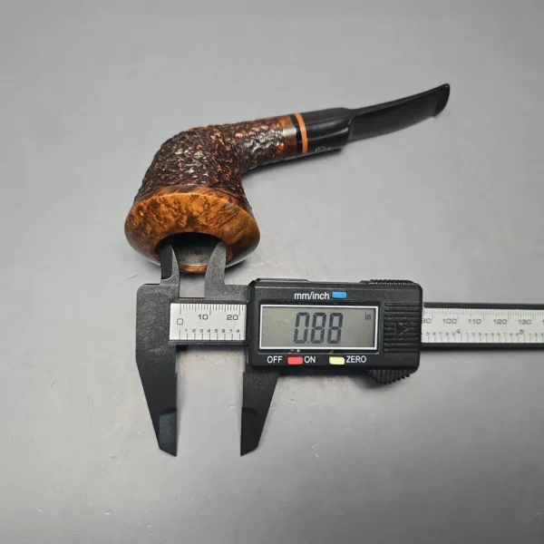 Jirsa 65 Partially Rusticated Stack Dublin Estate Briar Pipe, Unsmoked - Image 13