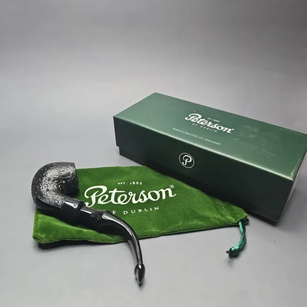 Peterson 2025 Halloween Pipe 317 Sandblasted Bent Billiard Briar Pipe, New - Image 14