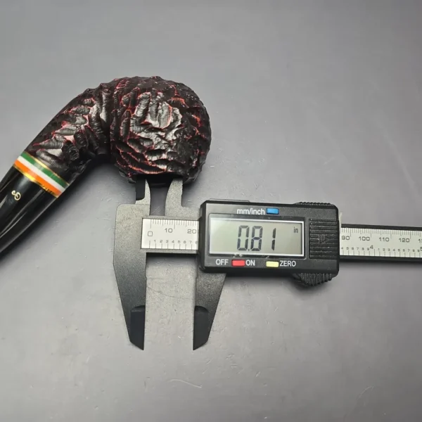 Peterson 2026 St Patrick's Day XL02 Rusticated Apple Briar Pipe, New - Image 13
