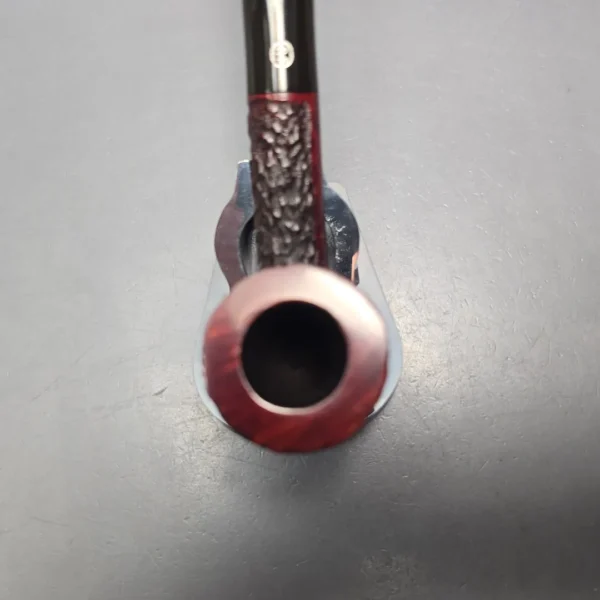 James Upshall Bark Group 6 Partially Rusticated Bent Dublin Estate Briar Pipe, Unsmoked - Image 7