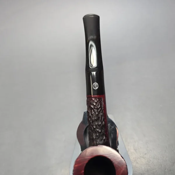 James Upshall Bark Group 6 Partially Rusticated Bent Dublin Estate Briar Pipe, Unsmoked - Image 8