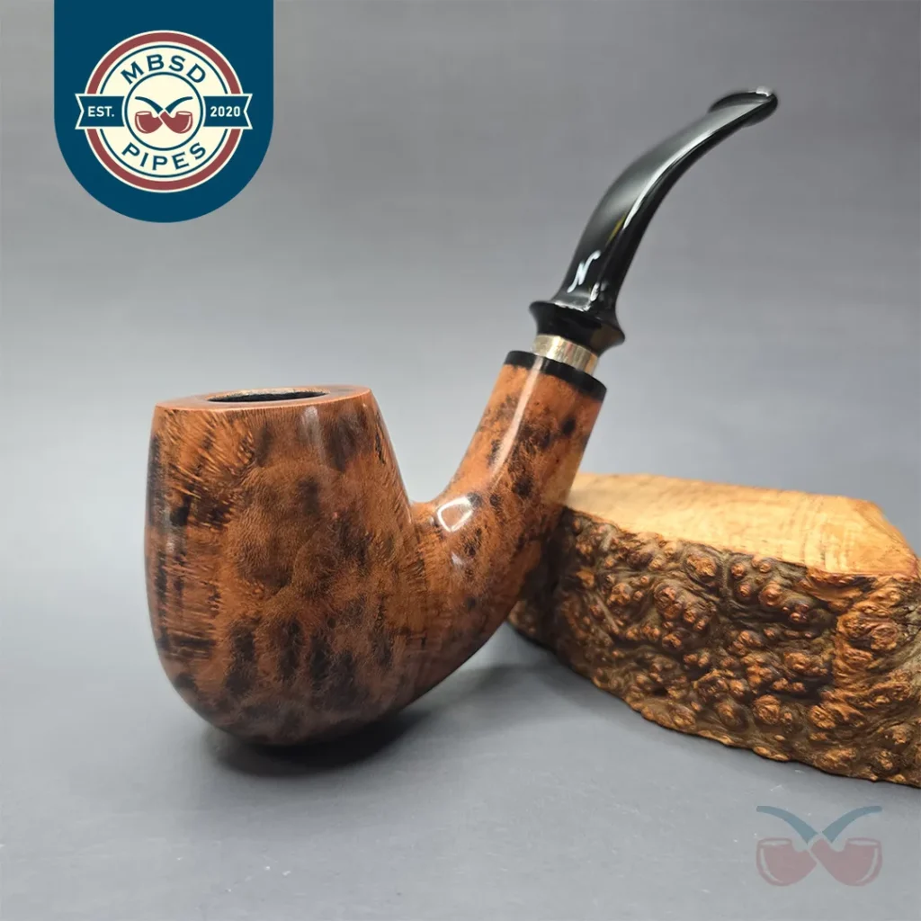 Nording Giant Classic (B) Smooth Bent Billiard with Silver (Unsmoked Estate)