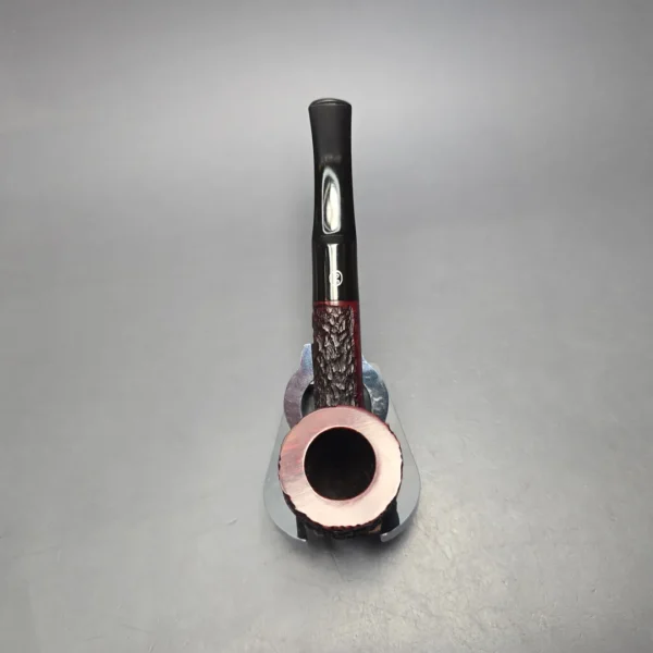 James Upshall Bark Group 6 Partially Rusticated Bent Dublin Estate Briar Pipe, Unsmoked - Image 9