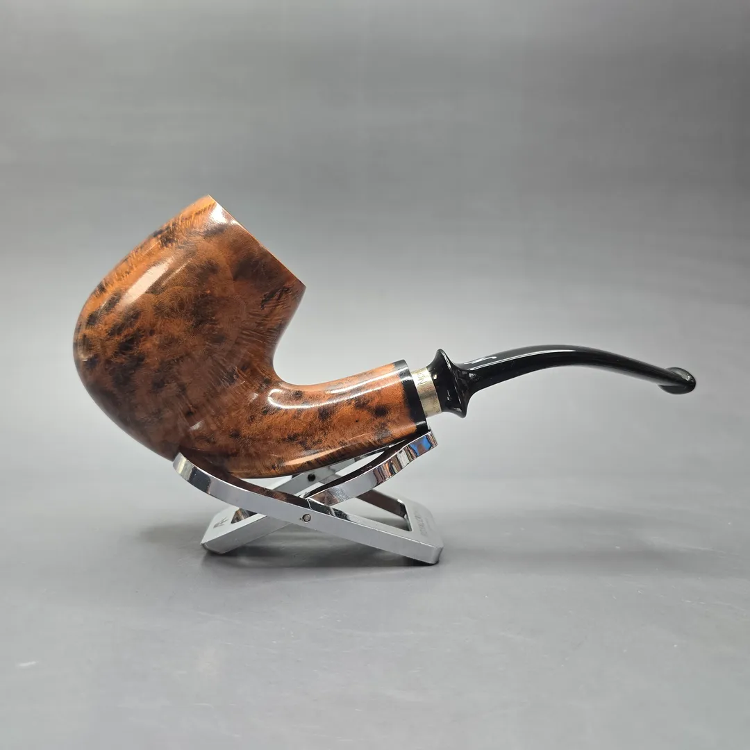 Nording Giant Classic (B) Smooth Bent Billiard with Silver (Unsmoked Estate) - Image 2