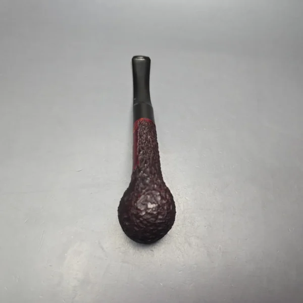 James Upshall Bark Group 6 Partially Rusticated Bent Dublin Estate Briar Pipe, Unsmoked - Image 10